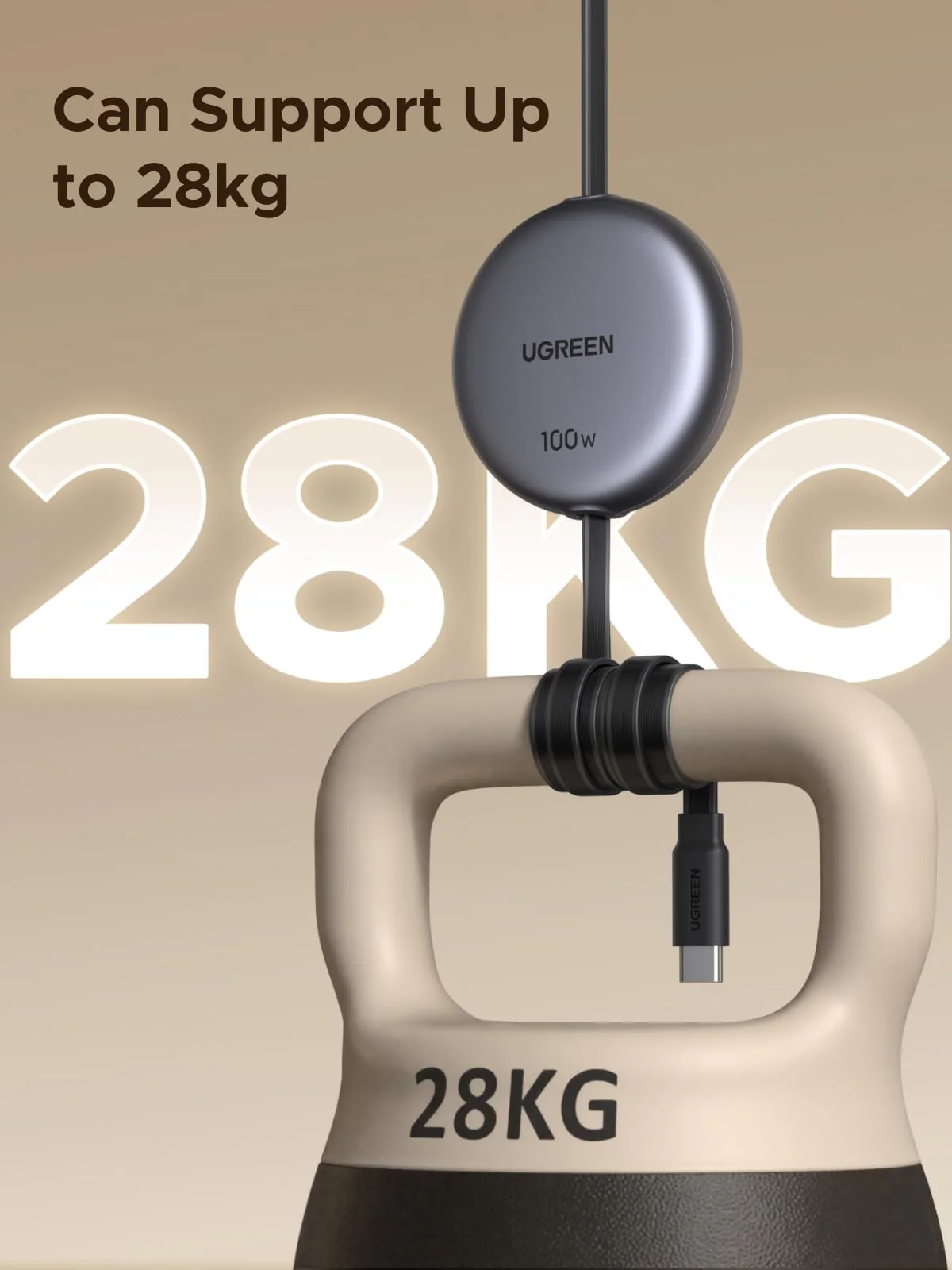 UGREEN Nexode Retractable USB-C Cable 100W - Image 6