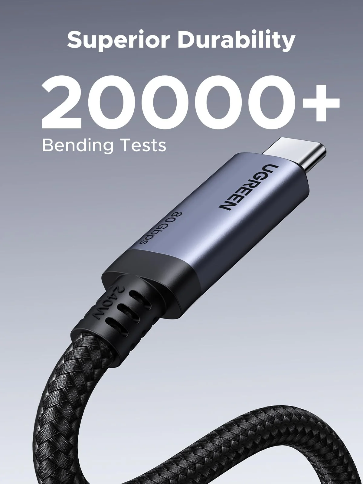 UGREEN USB4 Gen4 240W USB-C to USB-C Cable - Image 6