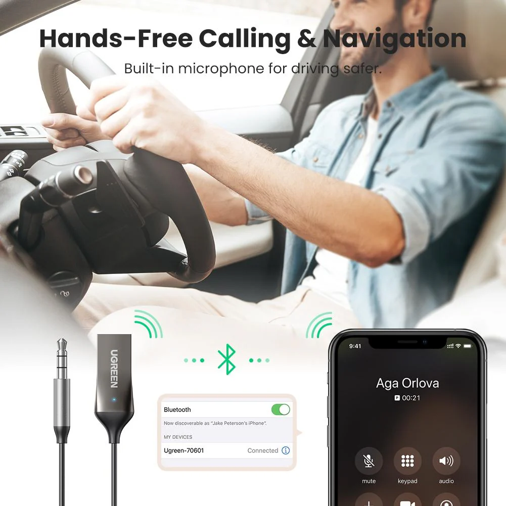 UGREEN Aux to Bluetooth 5.0 Adapter - Image 3