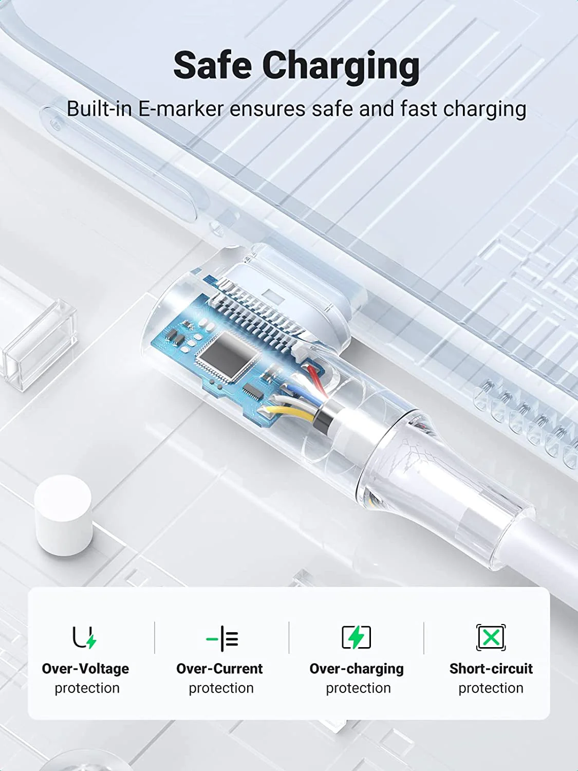 UGREEN USB-C Cable (100W, 90 Degree) - Image 6