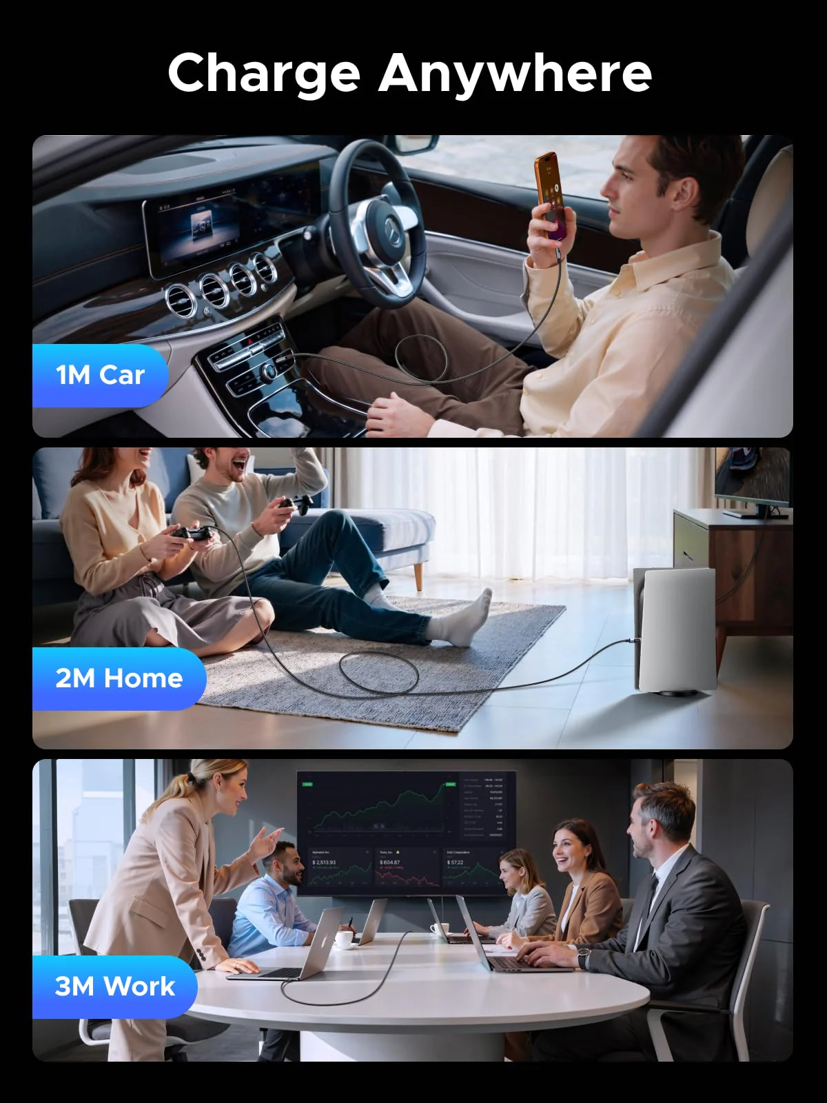 UGREEN USB-C Cable (240W, Digital Display, 480Mbps) - Image 8